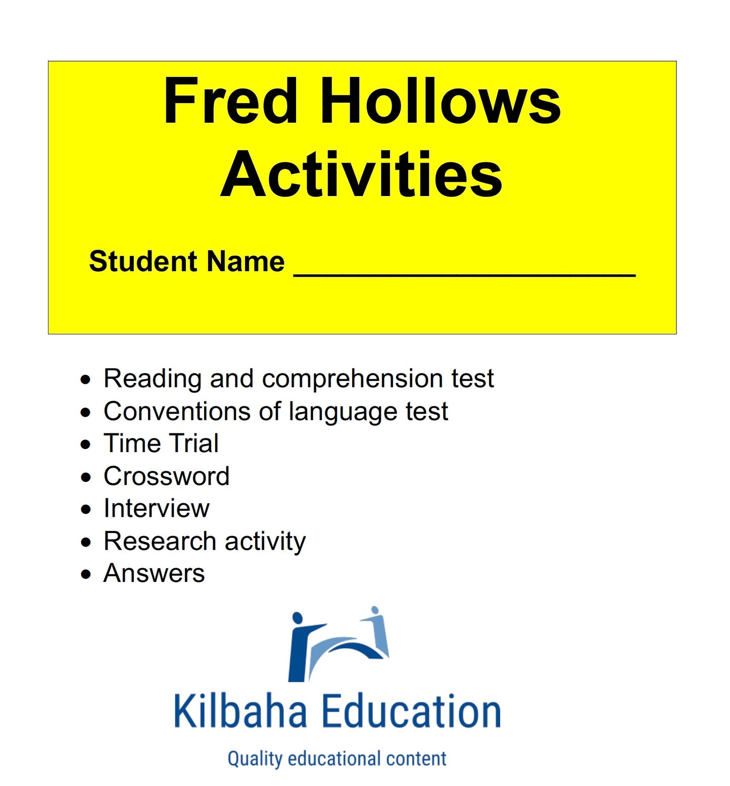 Fred Hollows: A Short Biography with Student Activities