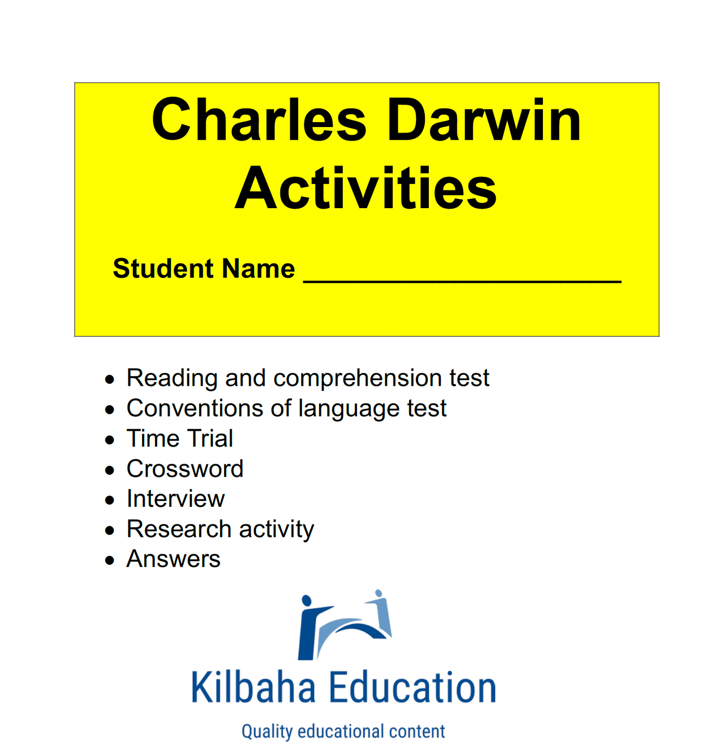 Charles Darwin: A Short Biography with Student Activities