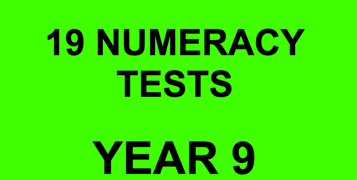 NAPLAN Test Bundle Numeracy Year 9