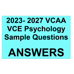 2024 VCAA VCE Psychology Sample Exam Answers