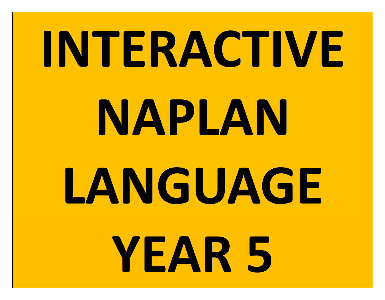 NAPLAN Interactive Language Year 5