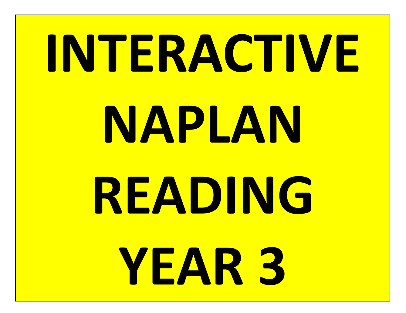 NAPLAN Interactive Reading Year 3