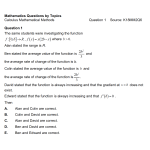 MQBT1 - Calculus Maths Methods - 50 Multiple Choice Questions