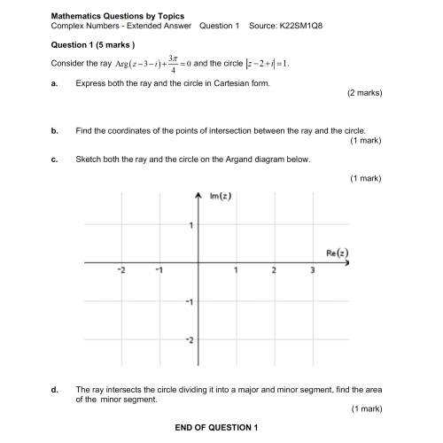 MQBT2 - Complex Numbers - 20 Extended Answer Questions