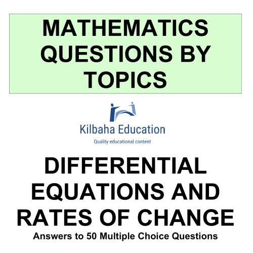 MQBT4 - Differential Equations - 50 Multiple Choice Questions