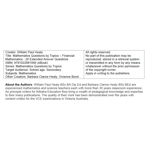 MQBT6 - Functions and Relations 1 - 20 Extended Answer Questions