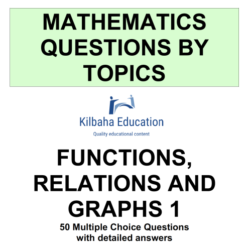 MQBT6 - Functions and Relations 1 - 50 Multiple Choice Questions