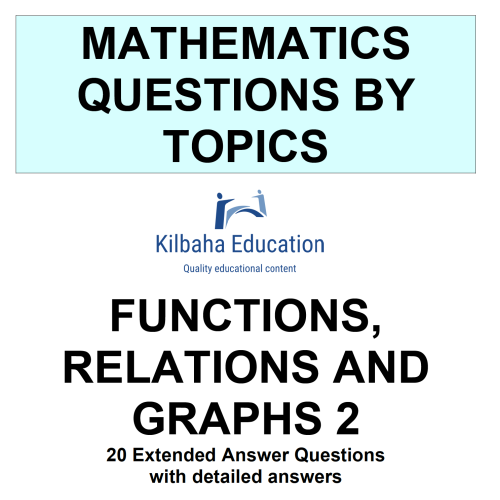 MQBT7 - Functions and Relations 2 - 20 Extended Answer Questions