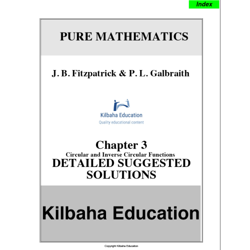 Legacy Pure Mathematics - Detailed Answers