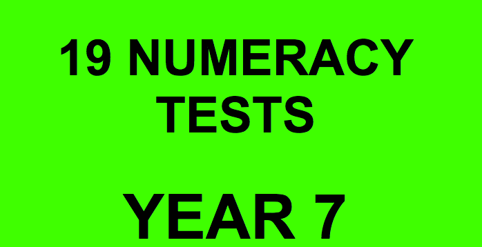 NAPLAN Bundle Numeracy Year 7