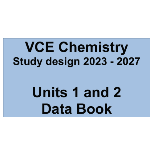 2023-2027 VCE Chemistry Unit 1 Exam